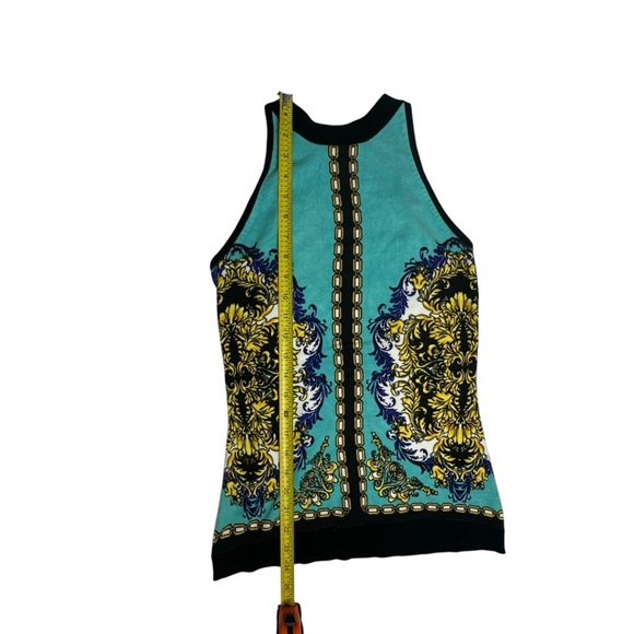 Vintage 90’s Cache’ Sleeveless Patterned Lightweight Sweater S - Picture 6 of 9